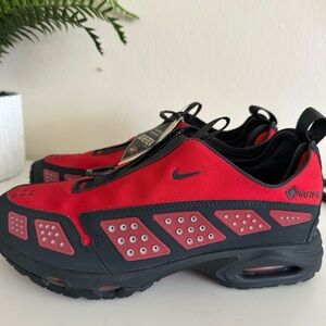 Nike Red and Gray Zip-Up Sneakers